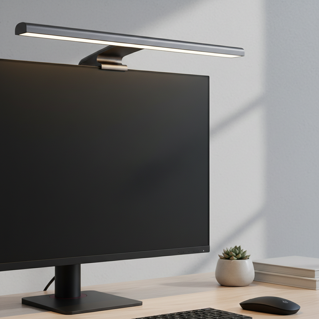 LED Monitor Light Bar - Grey Background